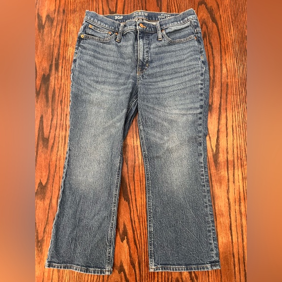 J Crew 9" Demi-boot crop jean in denim wash - Picture 3 of 4